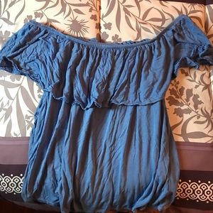 Off the shoulder Periwinkle American Eagle Top